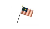 Malaysia 4x6in Stick Flag