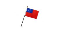 Samoa (Western) 4x6in Stick Flag