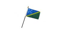 Solomon Islands 4x6in Stick Flag
