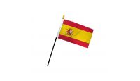Spain 4x6in Stick Flag