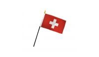 Switzerland 4x6in Stick Flag