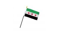 Syrian (Republic) 4x6in Stick Flag