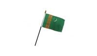 Turkmenistan 4x6in Stick Flag