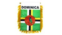 Dominica Rearview Mirror Mini Banner 4in by 6in