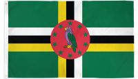 Dominica Printed Polyester Flag 2ft by 3ft