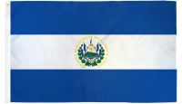 El Salvador Printed Polyester Flag 2ft by 3ft