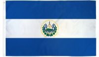 El Salvador  Printed Polyester Flag 3ft by 5ft