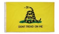Embroidered Polyester Gadsden Don't Tread on Me Flag 3ft by 5ft. 