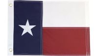 Embroidered Polyester Texas Flag 12in by 18in.