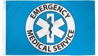 Emergency Medical Service Printed Polyester Flag 3ft by 5ft