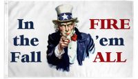 Fire Em All Printed Polyester Flag 3ft by 5ft