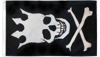 Skull With Crown Pirate Printed Polyester Flag 3ft by 5ft