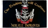 Drinking Will Continue Printed Polyester Flag 3ft by 5ft