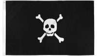 Richard Worley Small Pirate Printed Polyester Flag 3ft by 5ft