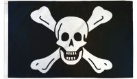 Richard Worley Large Pirate Printed Polyester Flag 3ft by 5ft