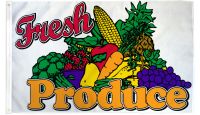 Fresh Produce Printed Polyester Flag 3ft by 5ft