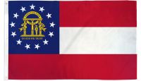 Georgia State Printed Polyester Flag 2ft by 3ft