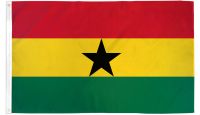 Ghana  Printed Polyester Flag 3ft by 5ft