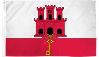 Gibraltar  Printed Polyester Flag 3ft by 5ft