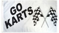 Go Karts Printed Polyester Flag 3ft by 5ft