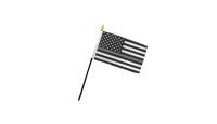 Thin Gray Line USA 4x6in Stick Flag
