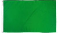 Green Solid Color Printed Polyester Flag 3ft by 5ft