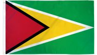 Guyana   Printed Polyester Flag 3ft by 5ft