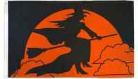 Halloween Witch Printed Polyester Flag 3ft by 5ft
