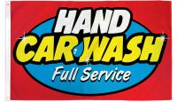 Hand Car Wash Full Service Printed Polyester Flag 3ft by 5ft