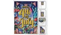 H&G Studios Happy 4th of July Party  Printed Polyester Flag 12in by 18in 
