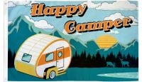 Happy Camper Printed Polyester Flag 3ft by 5ft