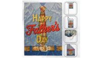 H&G Studios Happy Father's Day Tie  Printed Polyester Flag 12in by 18in