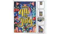 H&G Studios Happy 4th of July Party  Printed Polyester Flag 12in by 18in 
