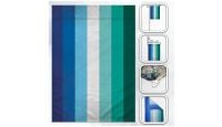 H&G Studios MLM Printed Polyester Flag 12in by 18in with close ups of material and on pole