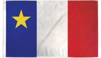 Canada Acadiana Printed Polyester Flag 3ft by 5ft