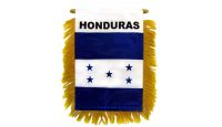 Honduras Rearview Mirror Mini Banner 4in by 6in
