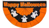 Halloween Ghost Printed Polyester Bunting Flag 5ft by 3ft