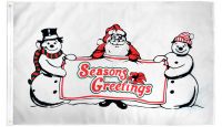 Season's Greetings Printed Polyester Flag 3ft by 5ft