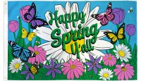 Happy Spring Y'all Printed Polyester Flag 3ft by 5ft