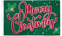Merry Christmas Sparkles Printed Polyester Flag 3ft by 5ft