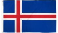 Iceland  Printed Polyester Flag 3ft by 5ft