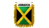Jamaica Rearview Mirror Mini Banner 4in by 6in