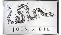 Join or Die Printed Polyester Flag 3ft by 5ft