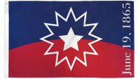 Juneteenth Printed Polyester Flag 3ft by 5ft