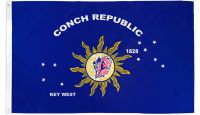 Key West Conch Republic  Printed Polyester Flag 3ft by 5ft