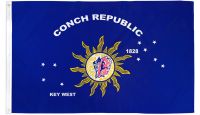 Key West Conch Republic Printed Polyester Flag 2ft by 3ft
