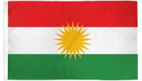 Kurdistan  Printed Polyester Flag 3ft by 5ft