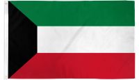 Kuwait    Printed Polyester Flag 3ft by 5ft
