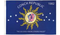 Key West Conch Republic Printed Polyester Flag 2ft by 3ft