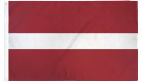Latvia    Printed Polyester Flag 3ft by 5ft